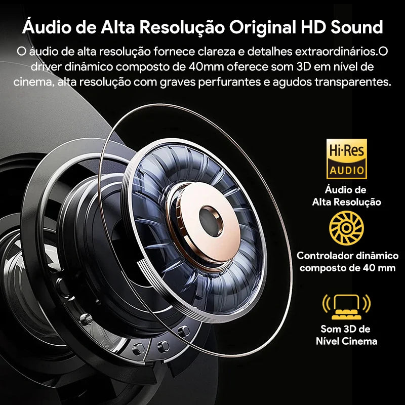 Headset Qcy H3 Anc Adaptativo Bluetooth 5.4 Multiponto 60h